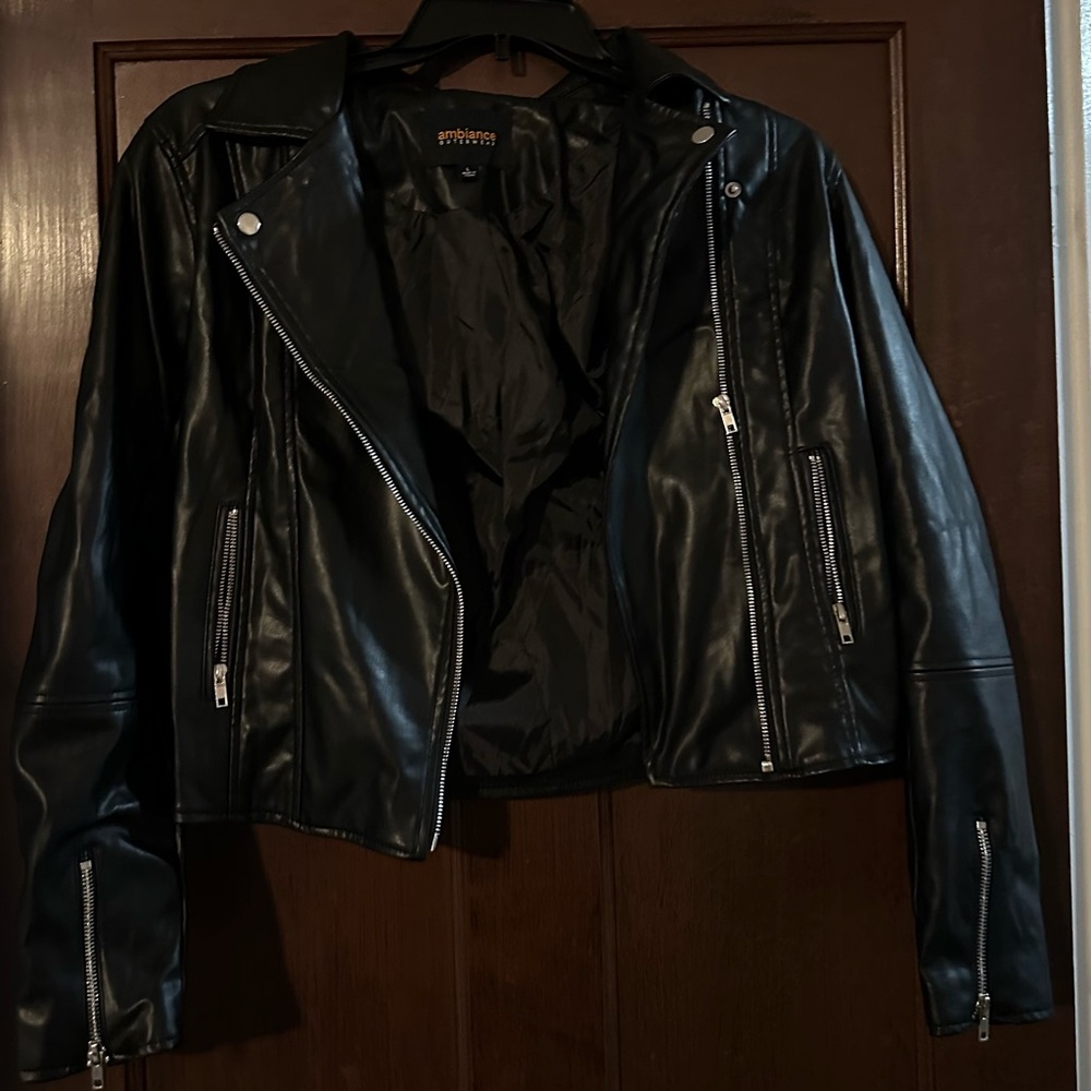 Ambiance Black Leather Jacket